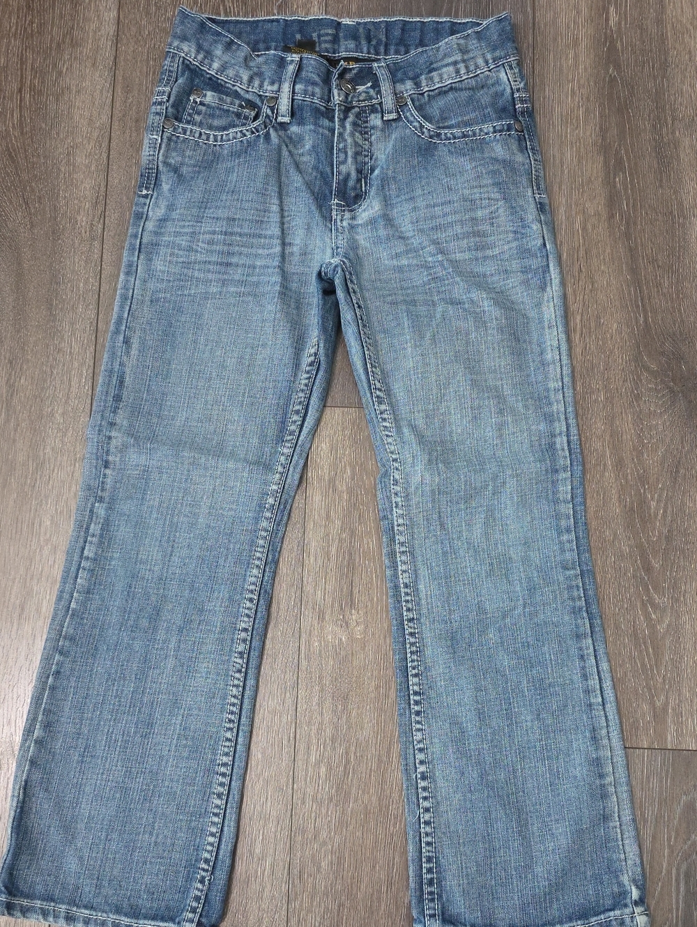 Boys Helix Light Blue Slim Boot Jeans